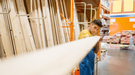 Constructor choosing wooden boards hardware store 2024 12 04 23 54 42 utc