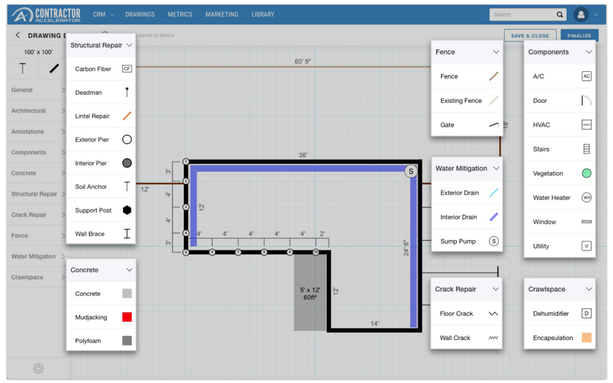 Digital Drawing Contractors' easiest sketch software